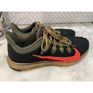 Nike Quest 2 Running Shoes CJ6185-003 Olive Green Black Red Men's Size 11